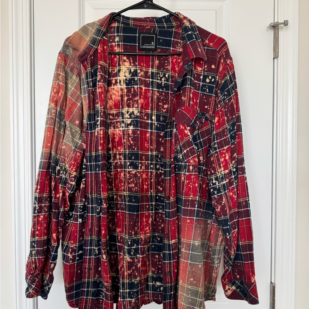 Red and Black Plaid Men's Shirt